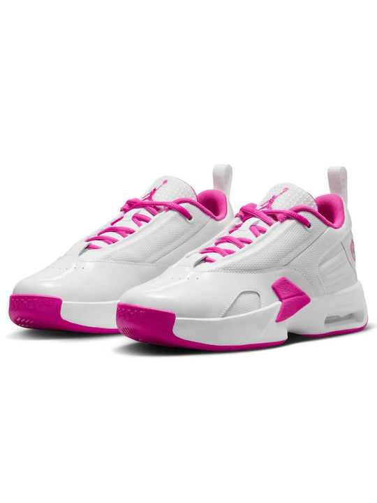Max Aura Kids Sports Shoes Basketball with Laces White
