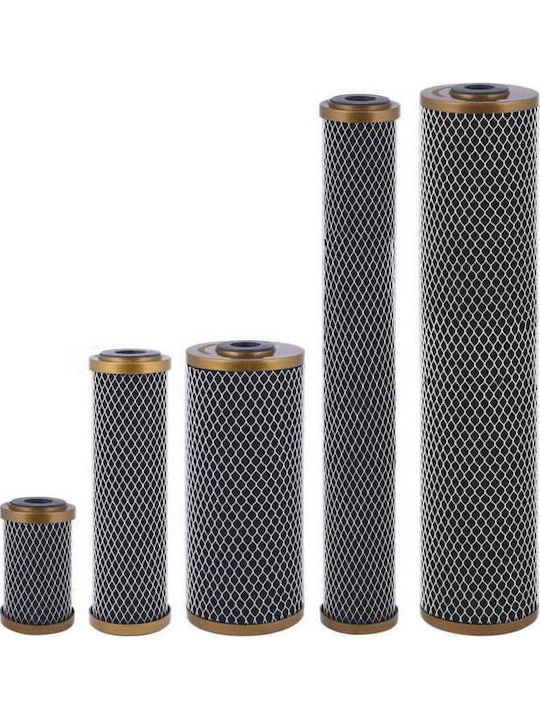 Aqua Filter Countertop and Under Sink Water Filter Replacement made of Activated Carbon 10" Big-Blue 5 μm