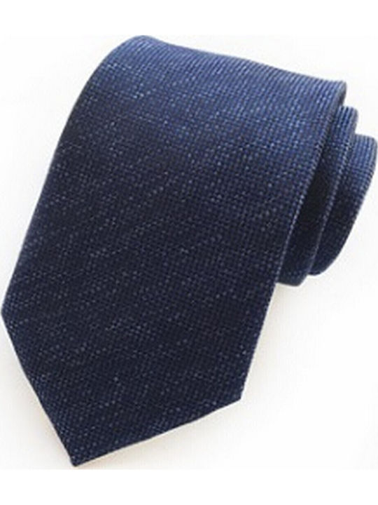 Martin & Co Men's Tie Synthetic Printed in Blue Color