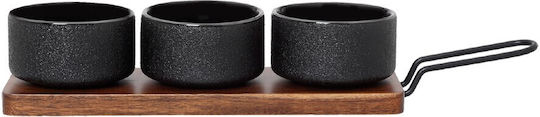 Cryspo Trio Serving Bowl Round Ceramic with Diameter 28cm 3pcs