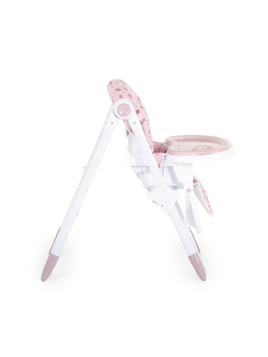 Moni Cocomero Foldable Baby Highchair with Adjustable Height Pink