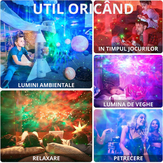 Lumini LED Lampă de proiecție pentru copii Atingere cu Proiecție de Stele