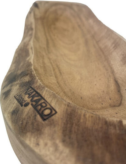 Nakaro Wood Servierplatte Hölzernes 40x22cm 1Stück