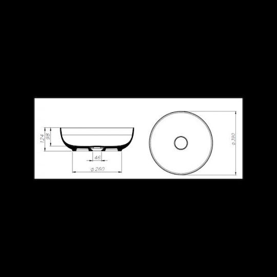 Schock Επικαθήμενος Νιπτήρας Πορσελάνης 39x39cm White Matt Schock Επικαθήμενος Νιπτήρας Πορσελάνης 39x39cm White Matt
