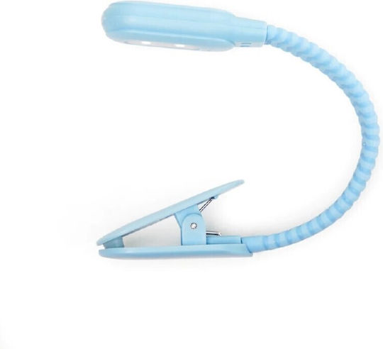 Kikkerland Book Light LED with Clip Light Blue