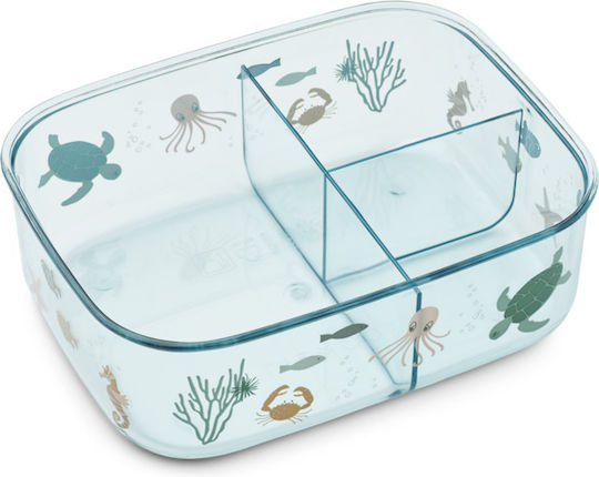 Liewood Ako Plastic Kids' Food Container 0.3 Litre Orange 13 x 10 x 4.5 cm