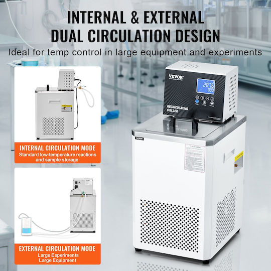 Vevor Laboratory Chiller Circulator 6L Lab Recirculating Chiller 23°F-212°F