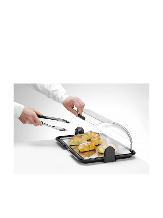 Ψωμιέρα με Καπάκι Inox Ασημί 40x24x15cm Ψωμιέρα με Καπάκι Inox Ασημί 40x24x15cm