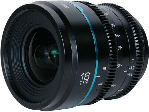 Sirui Crop Camera Lens Night Walker 16mm T1.2 S35 Cine for Sony E Mount Black