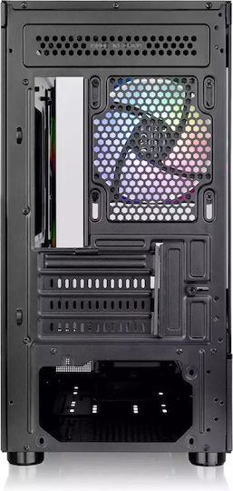 Thermaltake View 170 TG Геймърско Micro Tower Компютърна Кутия с Страничен Прозорец и ARGB Осветление Черен