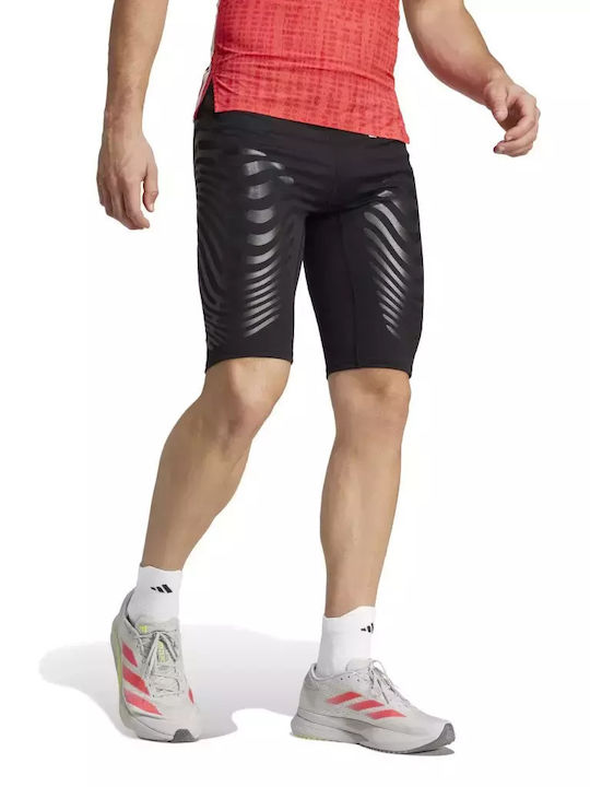 adidas Adizero Herren Sportleggings Kurz Schwarz