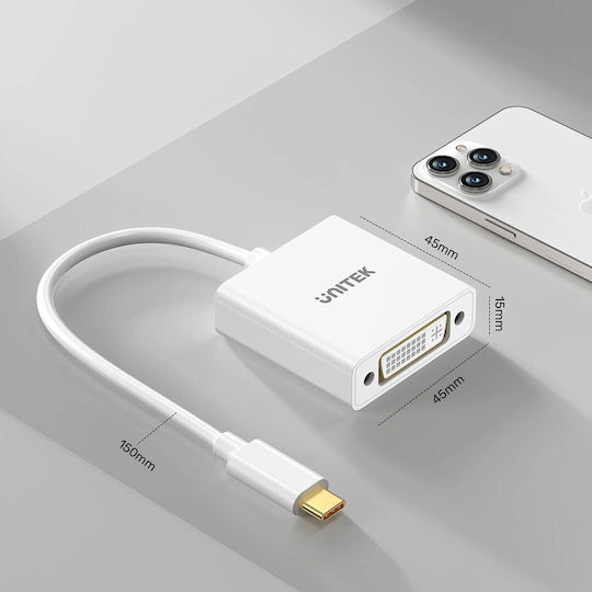 Unitek USB-C / HDMI Male to USB-C / HDMI Female Converter White 1 Piece