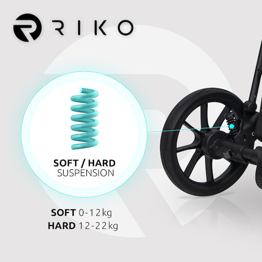 Riko Velar Adjustable 2 in 1 Baby Stroller Sand 02 9.2kg