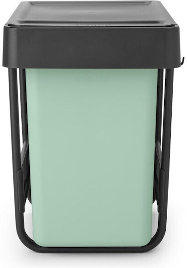 Brabantia Πλαστικός Κάδος Απορριμμάτων 2x15lt Γκρι