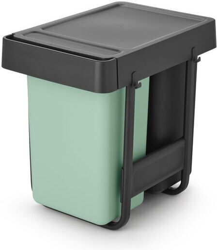 Brabantia Πλαστικός Κάδος Απορριμμάτων 2x15lt Γκρι