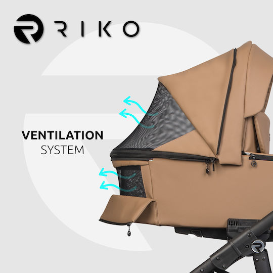 Riko Aura Регулируемо Бебешка количка 2 в 1 Camel 02 9.2кг