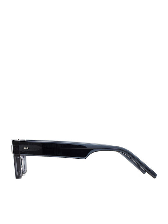Kaleos C005 Unisex Γυαλιά Ηλίου με Μαύρο Κοκκάλινο Σκελετό και Μπλε Ντεγκραντέ Φακό POHL 5