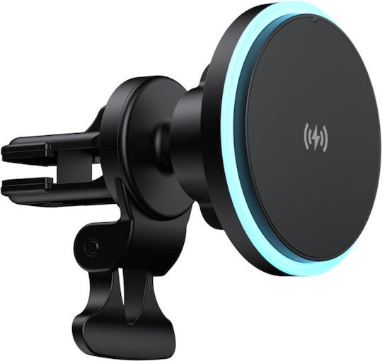 Havit Car Mobile Mount with Magnet and Wireless Charging Black