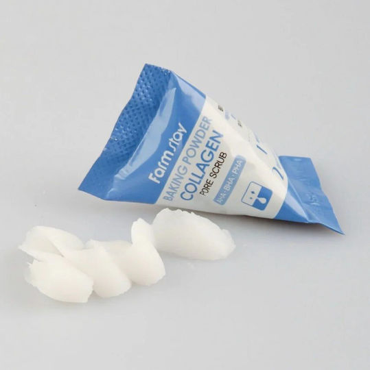 Farm Stay Collagen Baking Powder Κρέμα για Scrub Προσώπου 7ml