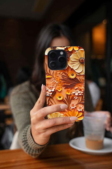 Sonique 3D Flower Series Case for Apple iPhone 12 Pro Orange