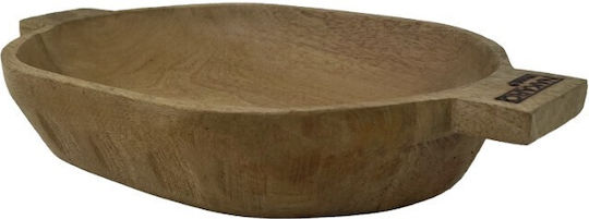 Nakaro Wood Πιατέλα Σερβιρίσματος Οβάλ Ξύλινη Καφέ 35x21εκ.