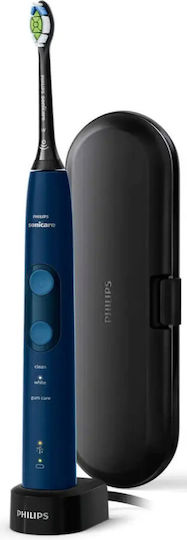 Philips Sonicare ProtectiveClean 5100 Електрическа Четка за Зъби с Таймер и Калъф за Пътуване Син