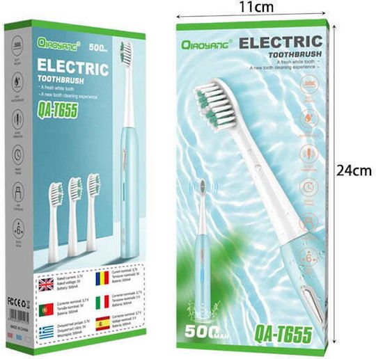Qiaoyang Periuță de dinți electrică QA-T655 Albastră