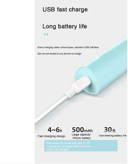 Qiaoyang Periuță de dinți electrică QA-T655 Albastră