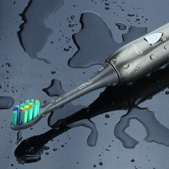 Media-Tech Sonic Waveclean Електрическа Четка за Зъби с Калъф за Пътуване Черен