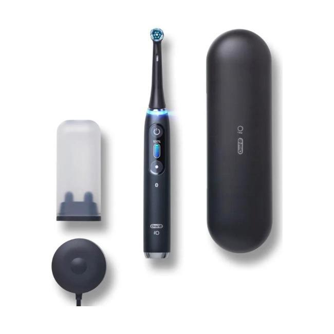 Oral-B iO Series 9 Ηλεκτρική Οδοντόβουρτσα με Αισθητήρα Πίεσης και Θήκη Ταξιδίου Black Onyx