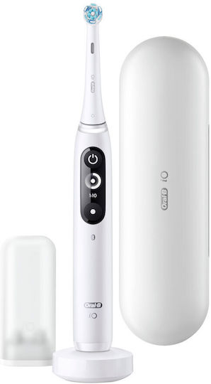 Oral-B Io Series 7 Electric Toothbrush with Pressure Sensor and Travel Case White