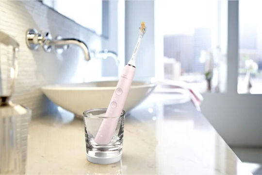 Philips Sonicare DiamondClean 9000 Electric Toothbrush with Timer and Travel Case Pink