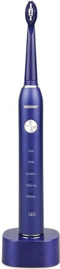 Zelmer Elektrische Zahnbürste mit Drucksensor ZTB1010B Blau