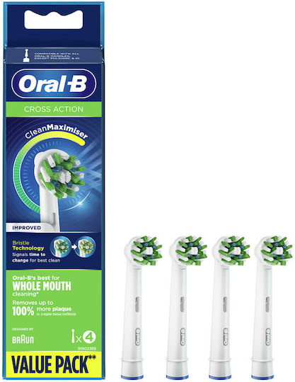 Oral-B Pro CrossAction Electric Toothbrush Replacement Heads 4pcs