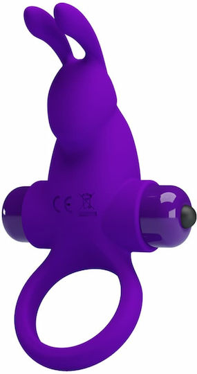 Pretty Love Vibrant Penis Ring I Δονούμενο Δαχτυλίδι Πέους Σιλικόνης Purple BI-210204-1