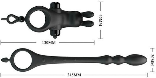Pretty Love Vibration Penis Sleeve v with Anal Stimulation