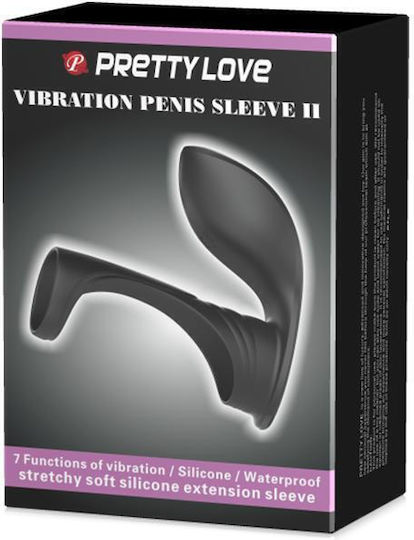 Pretty Love Vibration Penis Sleeve II Black