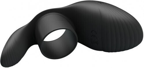 Pretty Love Vibration Penis Sleeve Cock Ring 7 Functions Black