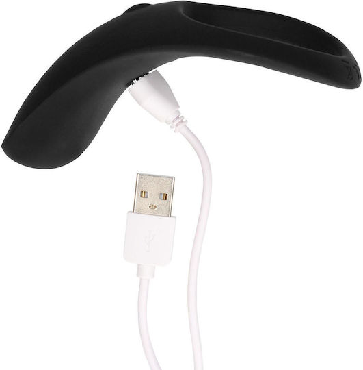 Shots Vibrating Cock Ring Cock Silicon Negru