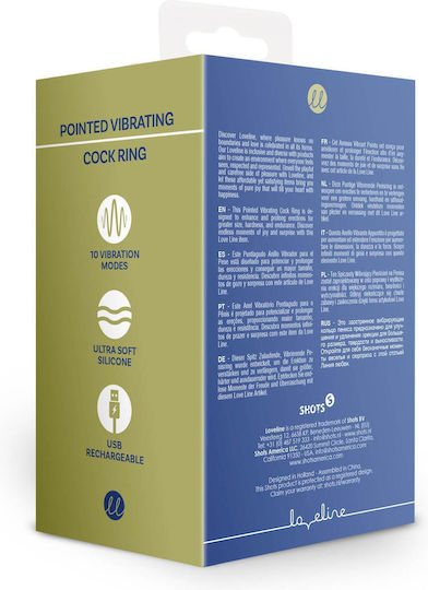 Shots Vibrating Cock Ring Cock Silicon Negru