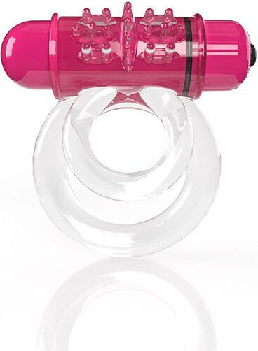 Double Vibrating Cock Ring - The Screaming O Vibrating Cock Ring 4b Double O 6 Strawberry