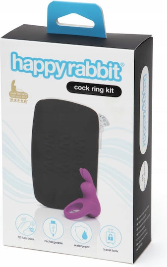Happy Rabbit Rabbit Kit Вибриращ Пръстен Петел Лилав 2бр