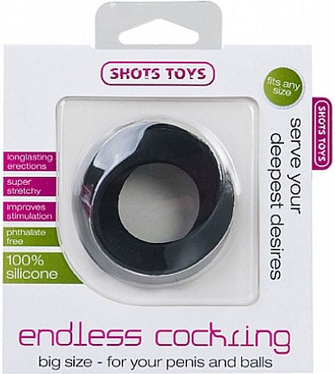 Shots Endless Cockring Big 3.5cm Black