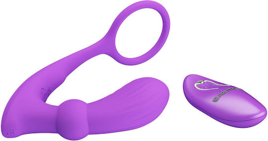 Pretty Love Warren Violet Anal Ring & Vibrator