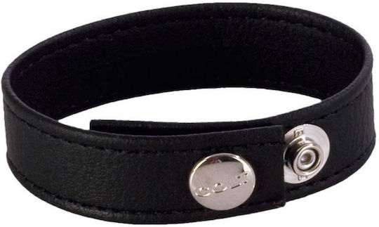 Colt Adjustable 3 Snap Leather Strap Black