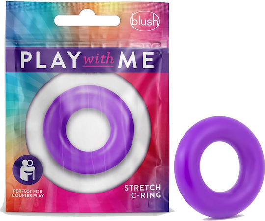 Blush Play With Me Δαχτυλίδι Πέους Σιλικόνης Μωβ