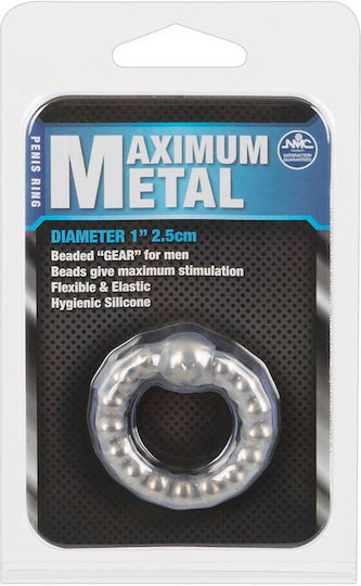 Nanma Maximum Metal Silicone Beaded Cock Ring