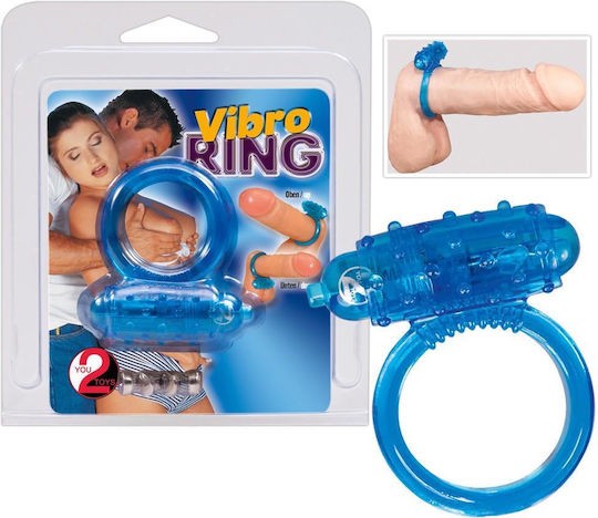 You2Toys Vibrating cockring blue Δονούμενο Δαχτυλίδι Πέους Μπλε 05623190000