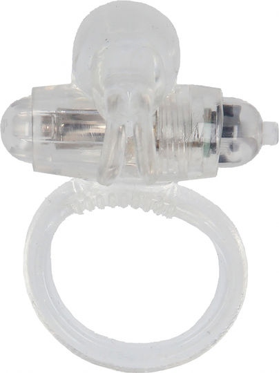 Seven Creations Cockring Silicon Δονούμενο Δαχτυλίδι Πέους Σιλικόνης Διάφανο