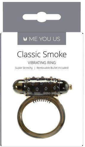 Me You Us Classic Smoke Vibrating Ring Μαύρο
